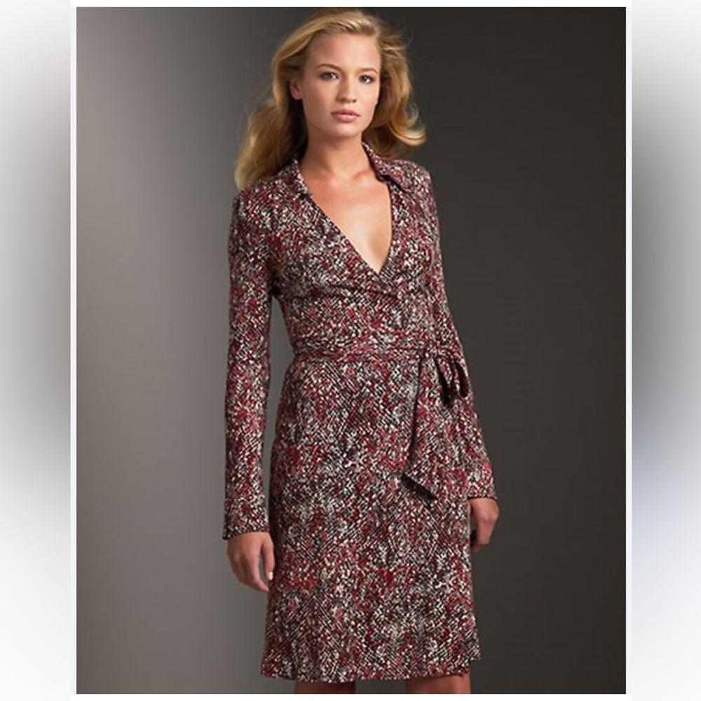 DVF Justin Silk Wrap Dress